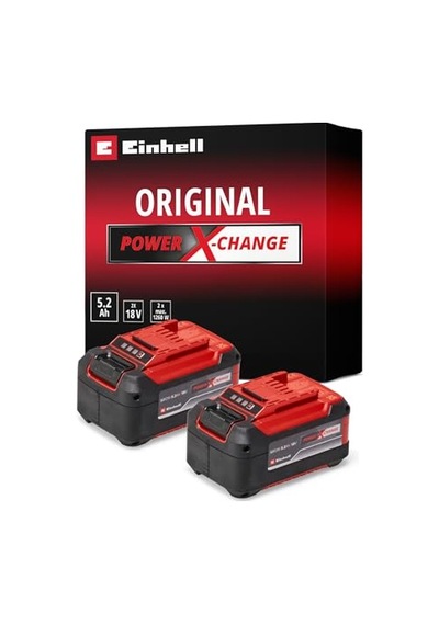 Ayrex Pxc Twinpack 5.2 Ah Power X-change Akü Li-ıon, 18 V, 2 X 5.2 Ah, Tüm Power X-change Cihazları İle Uyumlu, Akti