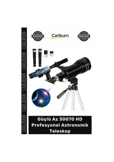 Teleskop 70mm Odak 150x Yakınlaştırma Gözlem Güçlü Az 30070 Hd Profesyonel Astronomik Teleskop