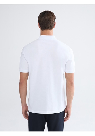 Lcwaıkıkı Classic Beyaz Polo Yaka Pike Erkek Tişört