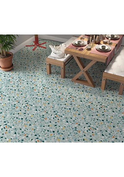 Yer Kaplama Zemin Kaplama Folyosu 65x130 Cm Terrazzo Floor Color