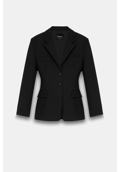 Kadın Siyah Kum Saati Form Blazer Siyah