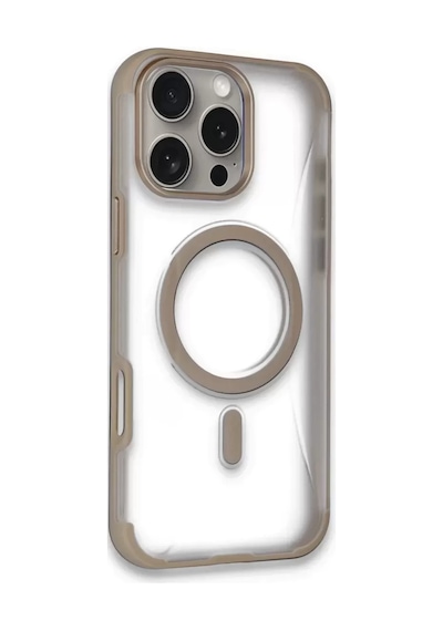Joko Apple iPhone Uyumlu,  16 Pro Hilton Magsafe Kapak - Gold