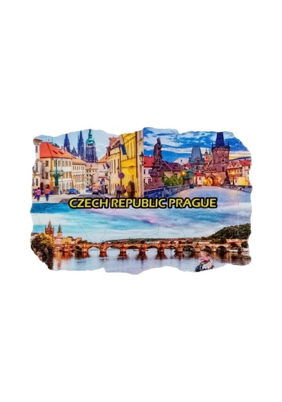 Çek Cumhuriyeti Temalı Fresco Magnet