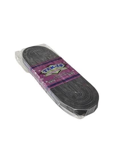 Lastik Tek-iş Sert Yumuşak Çamaşır Don Etek Bel Paça Bebe Lastiği Yassı Yumuşak 1,5cm Siyah 10m