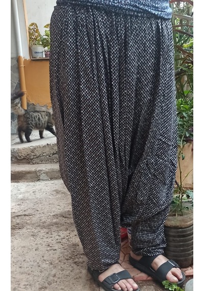 Meşhur Şalvarcı Pelin Yöresel Anne Şalvarı Çok Renkli