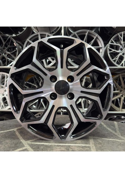 15 İnç 4x100 Clio Getz İ20 Siyah Elmas Kesim Jant Modeli 4 Adet