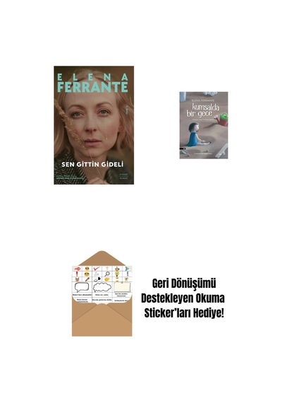 Sen Gittin Gideli + Kumsalda Bir Gece + Okuma Sticker'ları