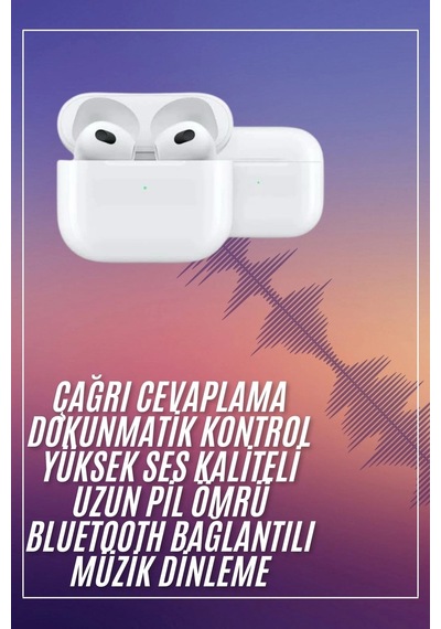 Bluetooth Kulaklık 3. Nesil Ios Android Uyumlu Yeni Nesil Wireless Charge Diğer