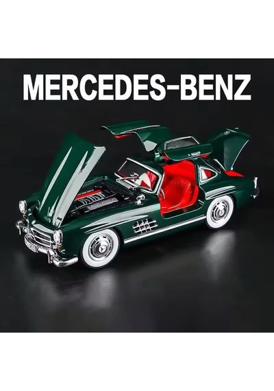 Scowetto Mercedes-benz 300 Sl Yeşil 1954 Model Klasik Araba 1/24 Ölçek Mercedes 300sl Yeşil