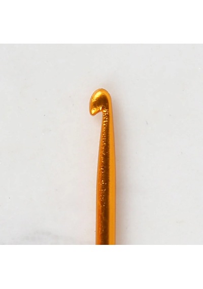 Abarta 3,5mm Renkli Metal Gagalı Örgü Şiş Tunus Tığ 25cm- Sarı 1 Adet