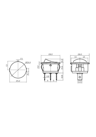 Sanec Ic-132d Ledli On-off Anahtar 25a