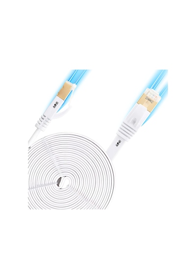 Mn6 M112gm 15 Metre Cat7 Flat Yassı Ethernet İnternet Kablosu 10 Gbps 600 Mhz Rj45