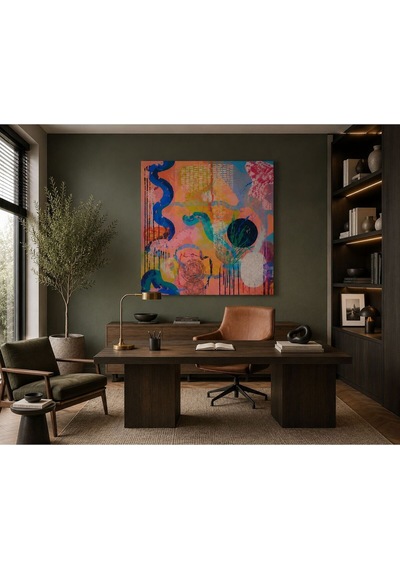 Modern Soyut Renk Patlaması Kanvas Tablo Çağdaş Abstract Art Duvar Dekoru Çerçevesiz Premium Baskı Salon, Ofis, Çalışma Odası Ve Yatak Odası Dekorasyonu Modern Soyut Renk Patlaması Kanvas Tablo Çağdaş Abstract Art Duvar Dekoru Çerçevesiz Premium Baskı Salon, Ofis, Çalışma Odası Ve Yatak Odası Dekorasyonu