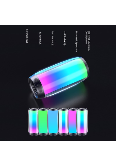 Lecoo RS13 Kablosuz 5W RGB Bluetooth/USB/SD Kart Taşınabilir Hoparlör
