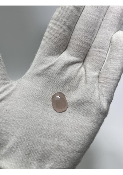 Faset Kesim Doğal Gül Kuvars Taşı 10,2 Karat