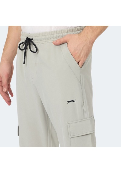 Slazenger NAPOLLA Erkek Cepli Dar Paça Gri Eşofman Altı