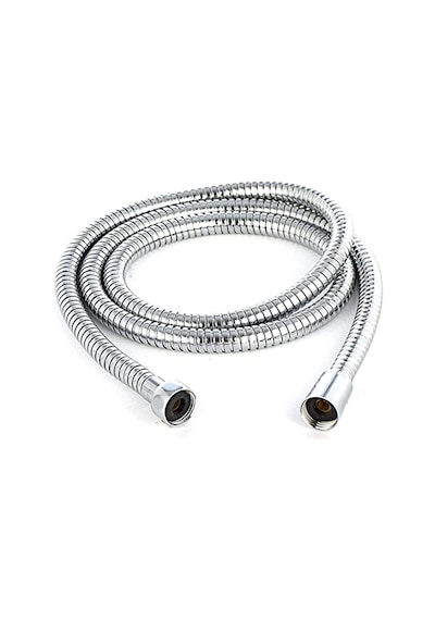 Fusty Universal Eko B Kalite Duş Hortumu Krom Duş Spirali 150 Cm - Tüm Duş Başlıkları Ile %100 Uyum Gümüş