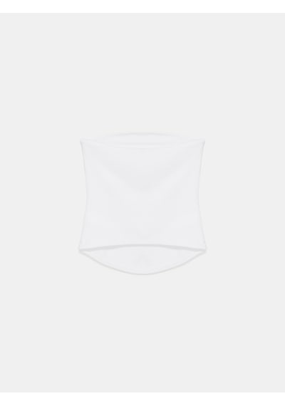 Dilvin 21218 Straplez Top-beyaz