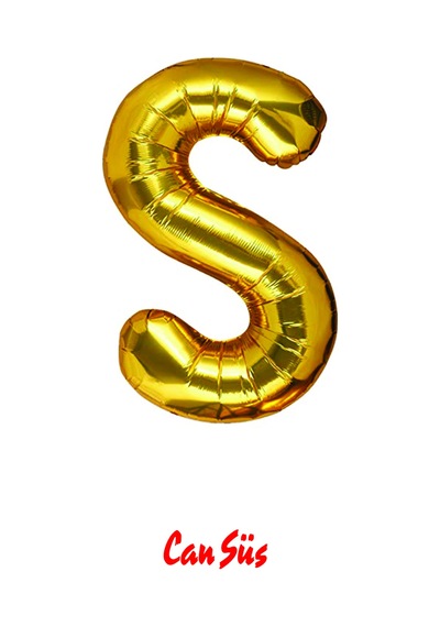 Harf Folyo Balon Gold 100cm 40 Inç S