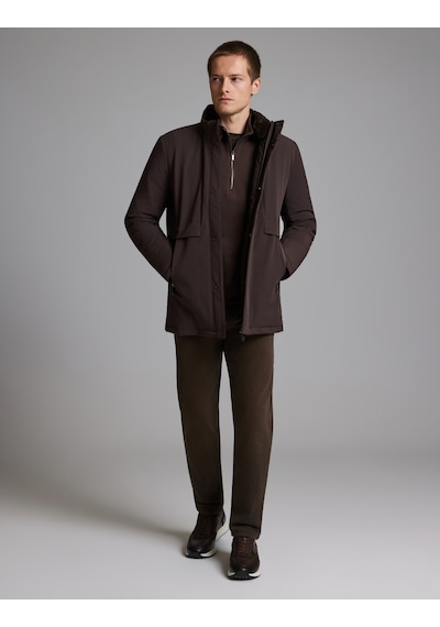 Pierre Cardin Koyu Kahverengi Dik Yaka Mont 50330215-vr084
