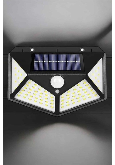 Güneş Enerjili Bahçe Aydınlatma Lambası Solar 100 Led Lamba Renk