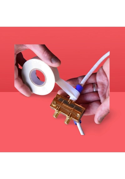 Premium Kalite 1 Adet 20 Mt Kablo Yalıtım Pvc Elektrik Bandı Dayanıklı Sızdırmaz Koruma Bant Beyaz Diğer