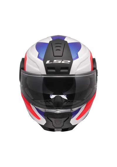 Ls2 Scope 2 Duria Çene Açılır Kask Mavi - Beyaz - Kırmızı