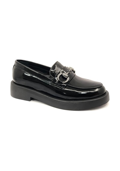 Greyder 72133 Zn Urban Deri Comfort Casual Oxford Kadın Ayakkabı SIYAH RUGAN