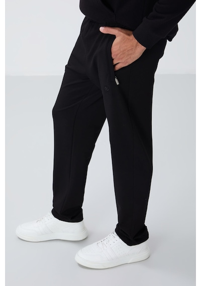 Tommy Life Klasik Cep Fermuarlı Siyah Erkek Eşofman Alt T06er-84669 T06er-84669 001