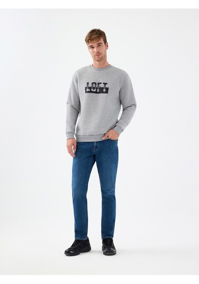 LOFT Regular Fit Erkek Sweatshirt Lf2041178 Q1.v1 Gri Melanj