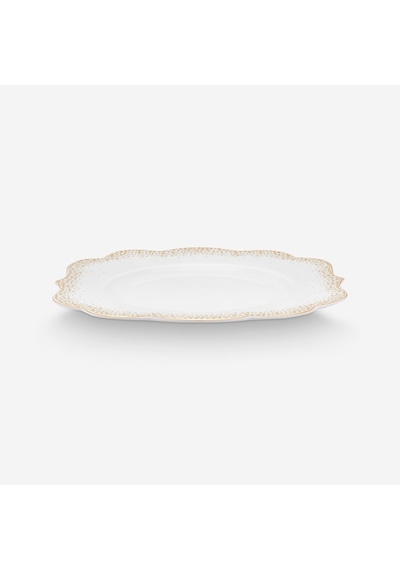 Beyaz Porselen Kahvaltı Tabağı 23,5 Cm