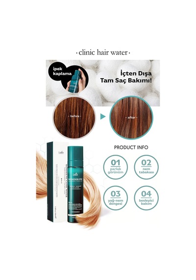 Lador Hasarlı Saçlar İçin Kurutma ve Kimyasal İşlem Öncesi Saç Koruyucu Sprey Lador Wonder Pic Hair Water