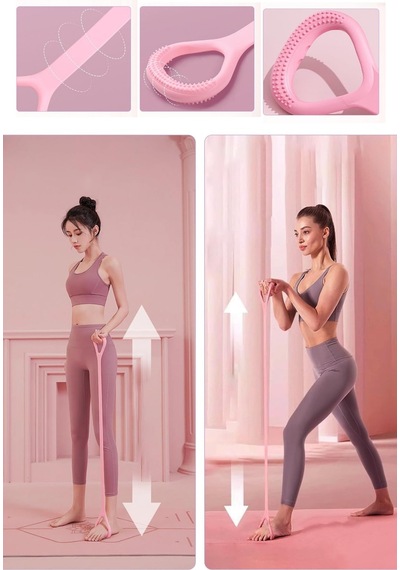 Siolanzi Pilates Yoga Egzersiz Direnç Lastiği 1 Adet Çok Renkli