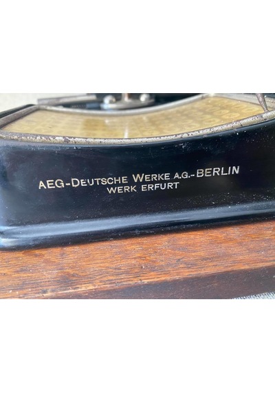 Aeg Mignon Model 4 Antika Daktilo - Koleksiyonluk Ahşap Kasalı Daktilo No1