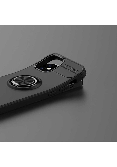 Apple Uyumlu iPhone 12 Mini Uyumlu Zore Ravel Silikon Kılıf-siyah -