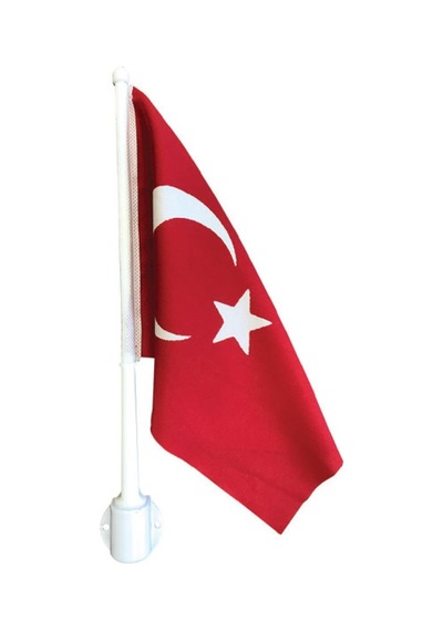 Saray Bot Bayrak Direği Plastik 35 Cm Bayraklı