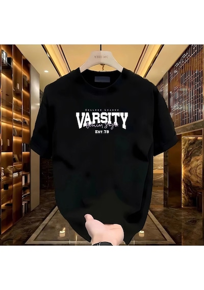 Startmore Varsity Baskılı Beyaz Erkek Siyah
