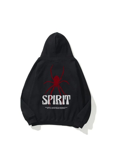 Startmore Unisex Spirit Sweatshirt Hoodie Beyaz Siyah