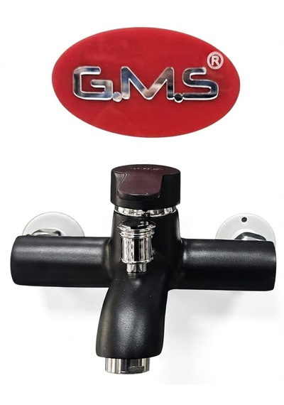Gms Zirve Mix Banyo Duş Bataryası Siyah Krom Zrv303k