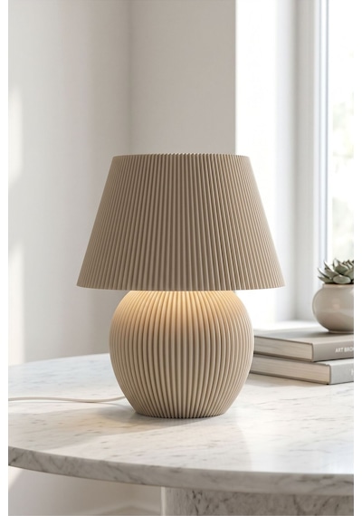 Nest Model - Led Abajur - Masa Lambası - Usb 5v İle Çalışır - Slim Led Aydınlatması Dahildir - Dekoratif Lamba - Renk Seçenekli Çok Renkli