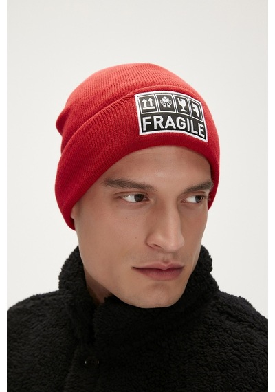 Bad Bear Fragile Crimson Red Kırmızı Bere - Kırmızı