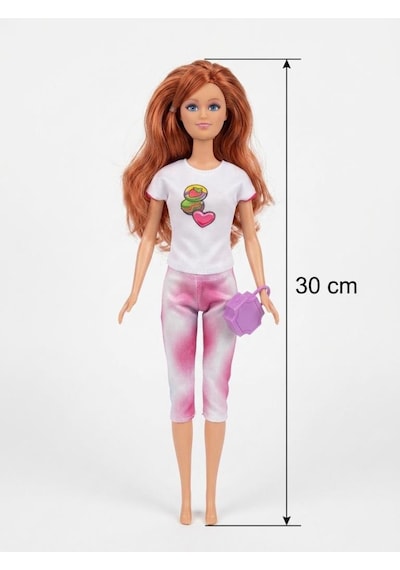 Elonna Urban Life Manken Bebek Seti - 30 Cm Hareketli Eklemli Modern Kıyafetli Moda Bebeği Beyaz