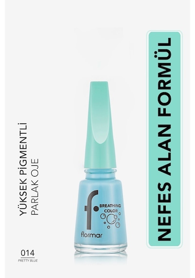 Flormar Breathing Color Yüksek Pigmentli Parlak Bitişli Oje 014