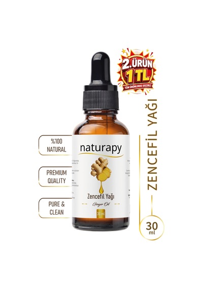 Zencefil Yağı Ginger Oil Soğuk Sıkım Sabit Yağ 30 Ml Damlalıklı Cam Şişe