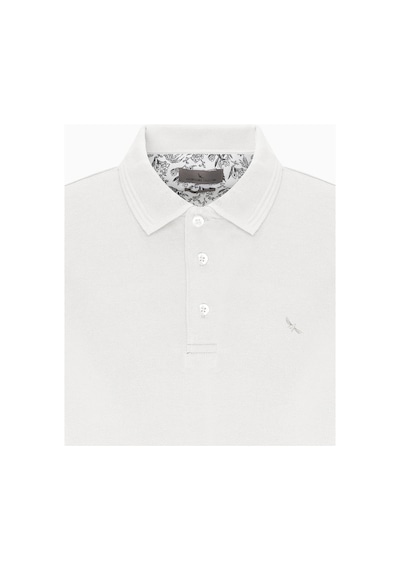 Ac&Co / Altınyıldız Classics Erkek Beyaz Slim Fit Dar Kesim Polo Yaka %100 Pamuk Kısa Kollu Tişört Beyaz