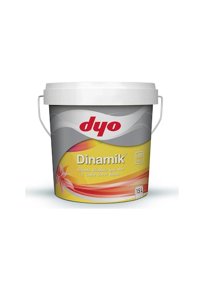 Dyo 0202 Ilık Maya 15lt Dinamik İpekmat Silikonlu Silinebilir İç Cephe Duvar Boyası 15 L