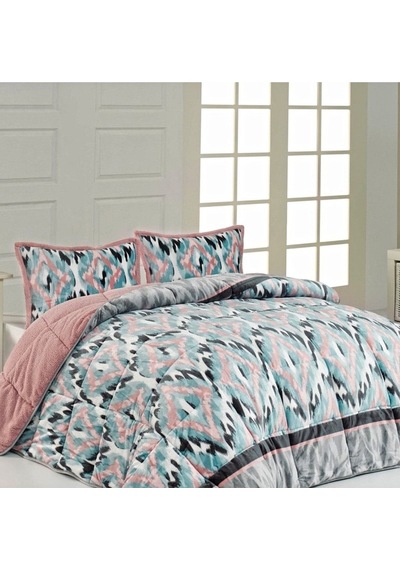 Merinos Comforter Yorgan Seti Mavi