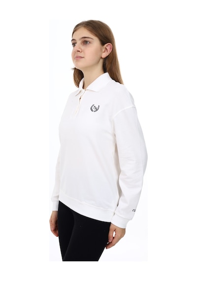 Toontoy Kız Çocuk Çelenk Tnty Baskılı Sweatshirt Ekru