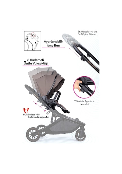 Prego İbiza New Pro İkiz Bebek Arabası Kahve