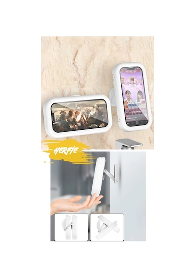 Su Geçirmez Telefon Tutucu Hareketli Kılıf Stand Dönebilir Ekran Kullanılabilir Dokunmatik